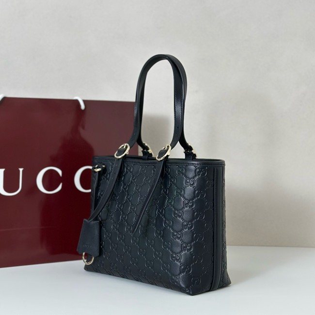 Gucci GG Emblem medium tote bag 847456 black