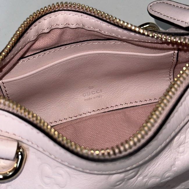 Gucci GG Emblem mini shoulder bag 847091 pink