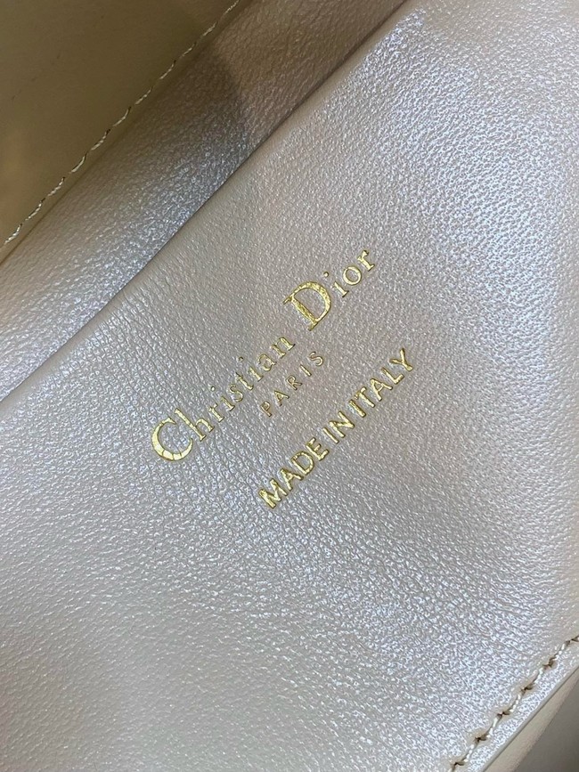 Dior Toujours Vertical Nano Tote Bag Macrocannage Calfskin S6100O beige