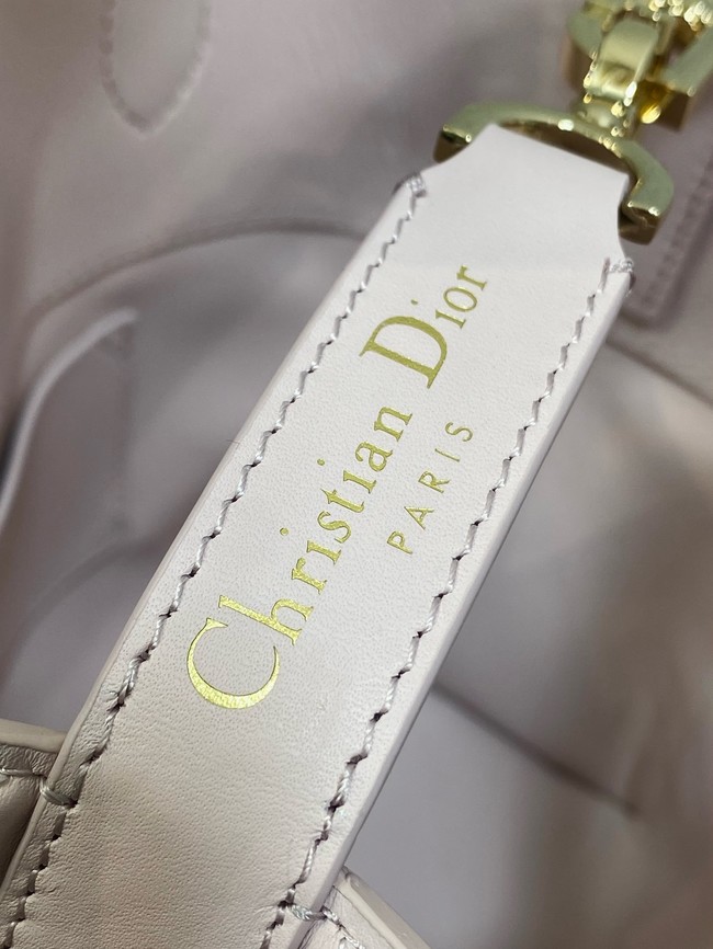 Dior Toujours Vertical Nano Tote Bag Macrocannage Calfskin S6100O light pink