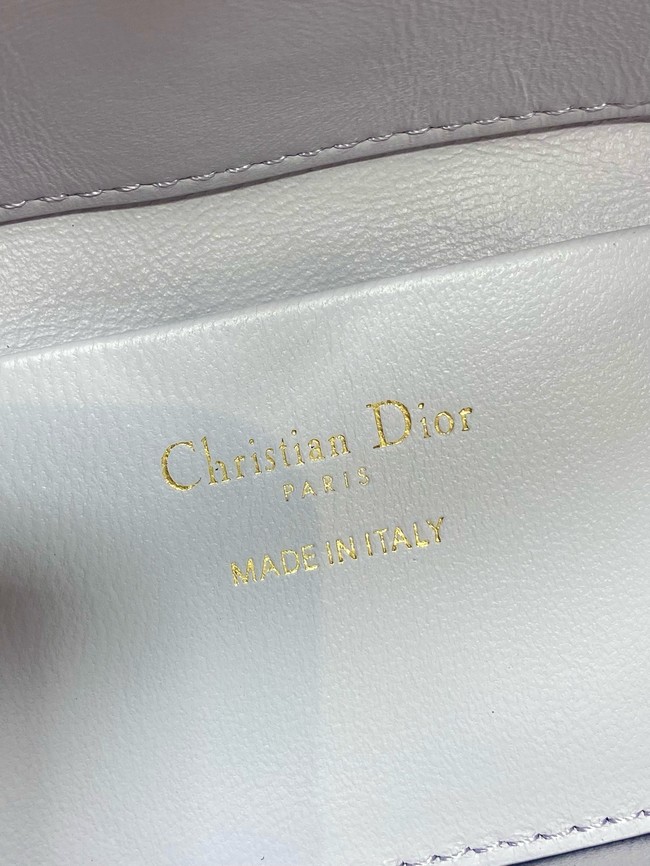 Dior Toujours Vertical Nano Tote Bag Macrocannage Calfskin S6100O purple