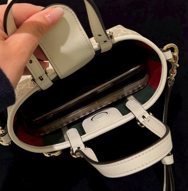 Gucci GG Emblem mini bag 855491 WHITE