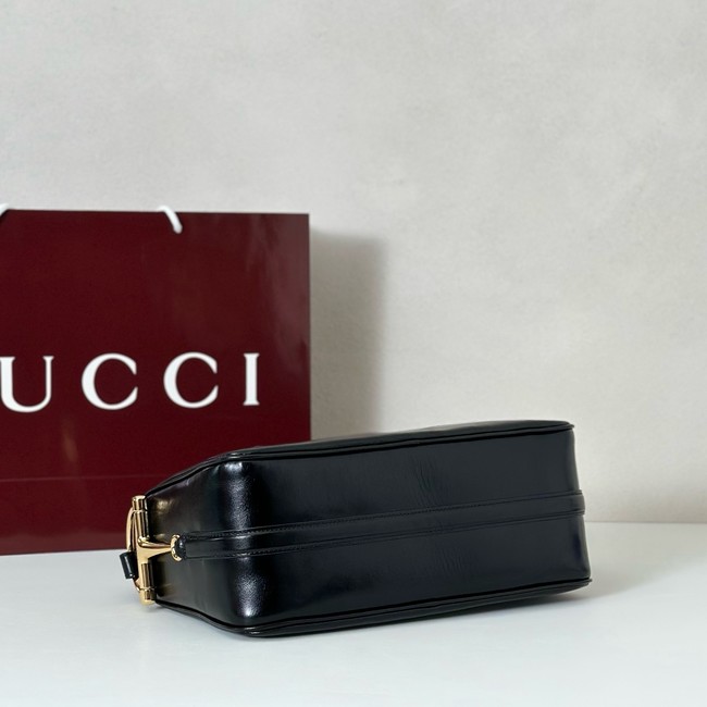 Gucci Half Horsebit medium shoulder bag 860787 BLACK