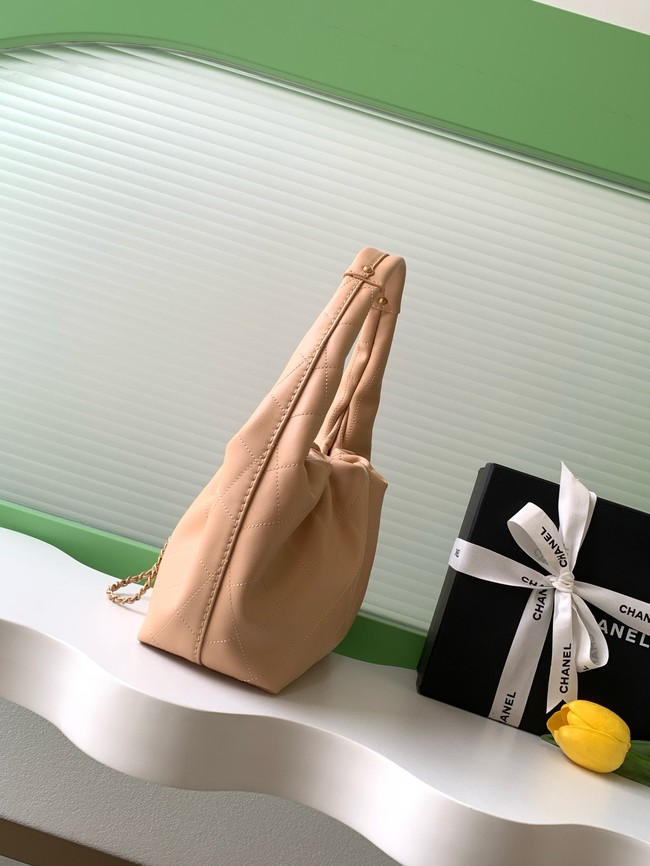 CHANEL Hobo Handbag AS5976 Apricot