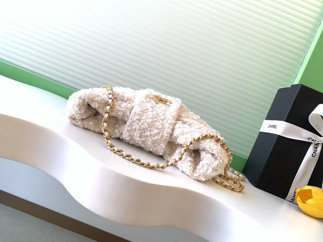 Chanel Mini Bow Bag AS5849 Beige & White