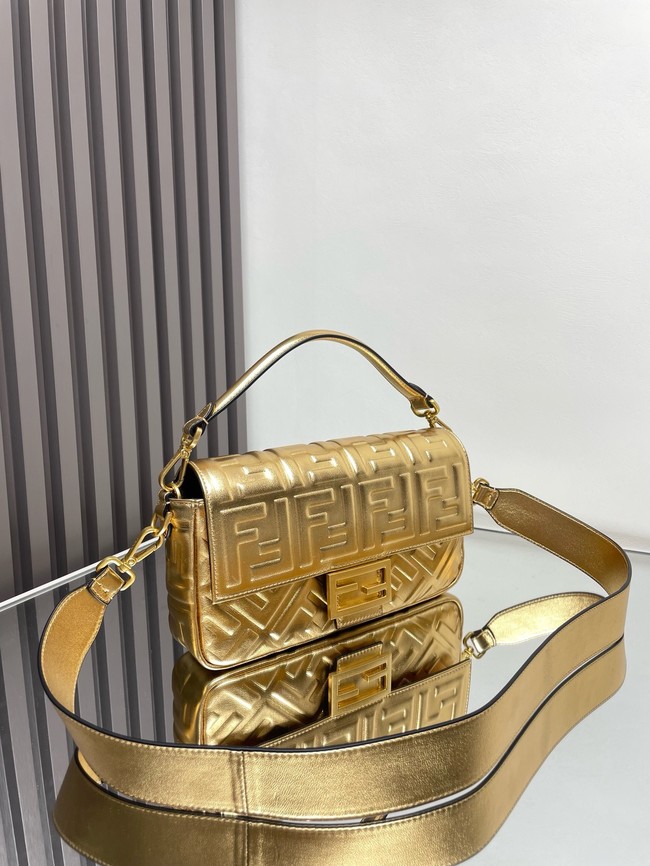 Fendi Baguette Medium Bag 8BR600 gold