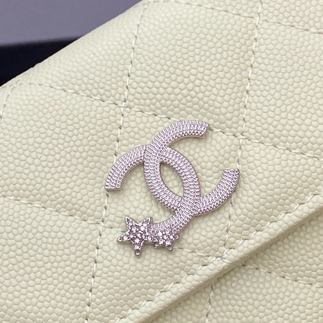 Chanel Long Flap Wallet AP3724 light green