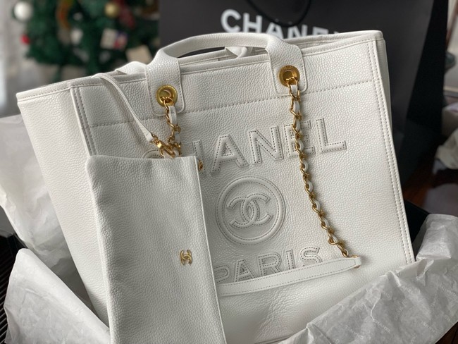 CHANEL Large Tote A66941 white