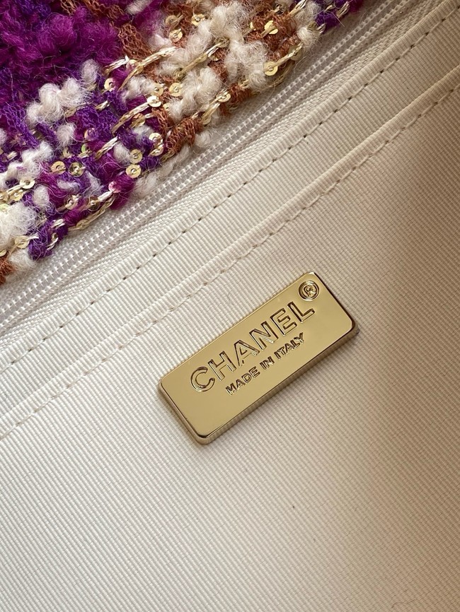 CHANEL Large Flap Bag AS5686 Fuschia&Pink