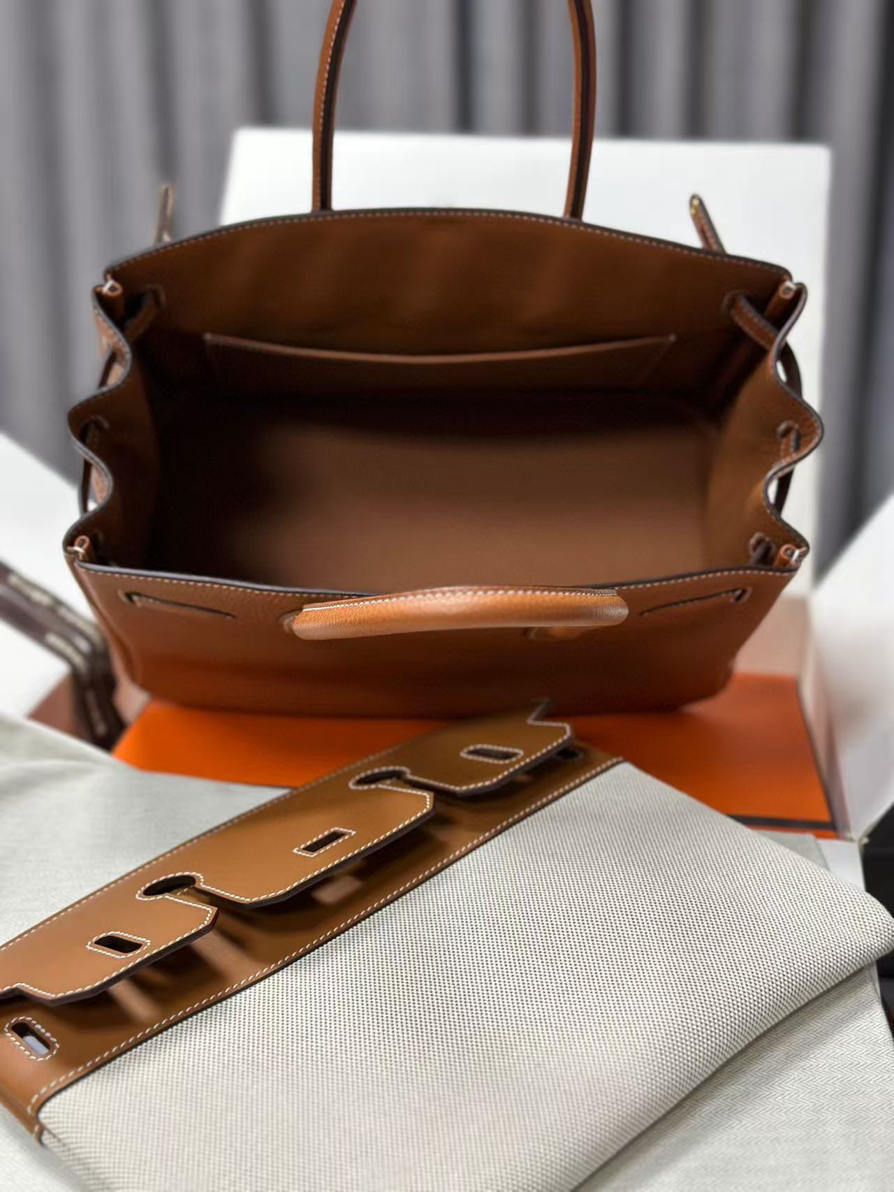 Hermes Original Togo Leather Dual Purpose HB8302 Brown