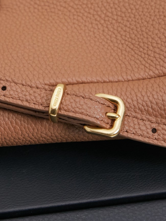 MIUMIU leather Shoulder Bag 5BE098 brown