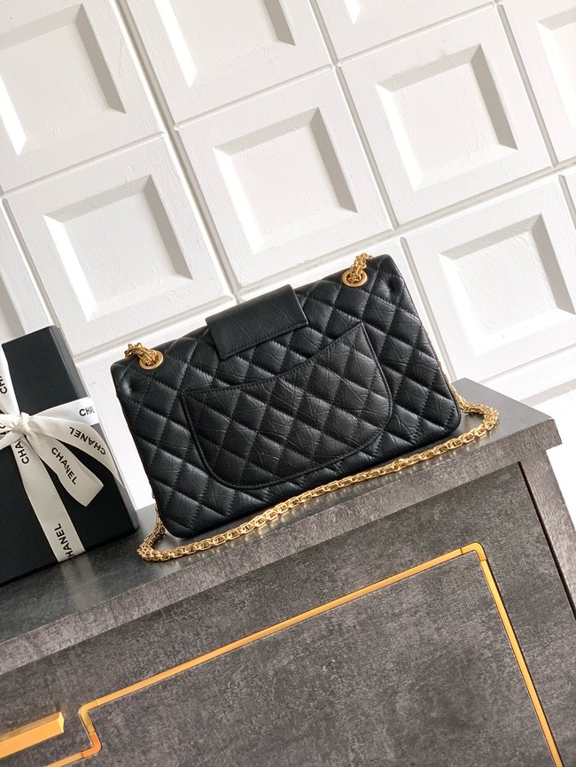 CHANEL Classic Handbag Lambskin CF1112 black&red