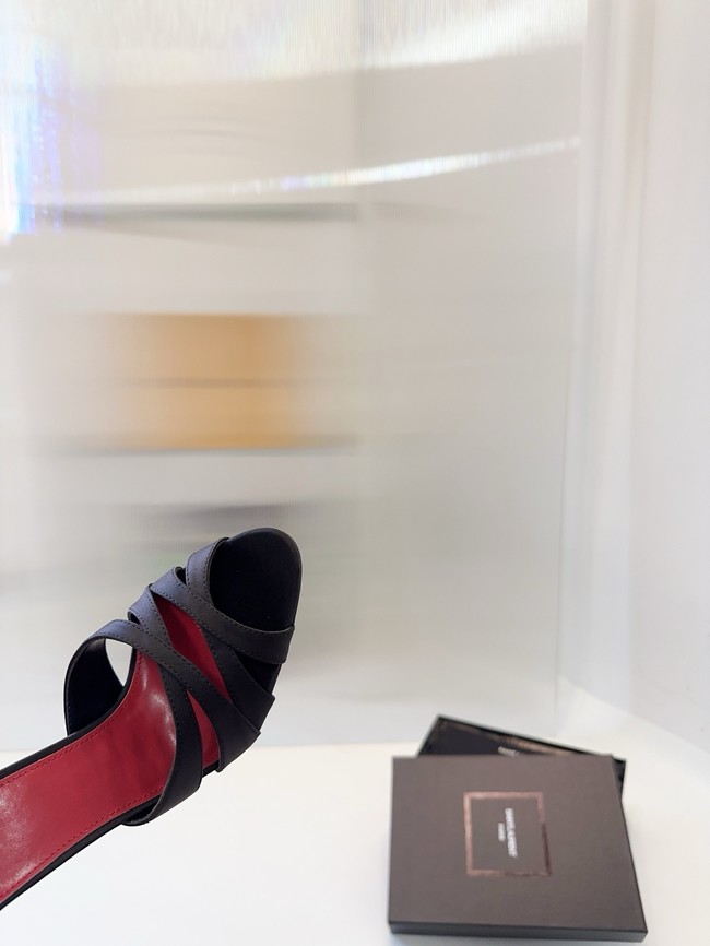 Saint Laurent CHANDELLE sandals in satin crepe Heel 10.5CM 21048-1