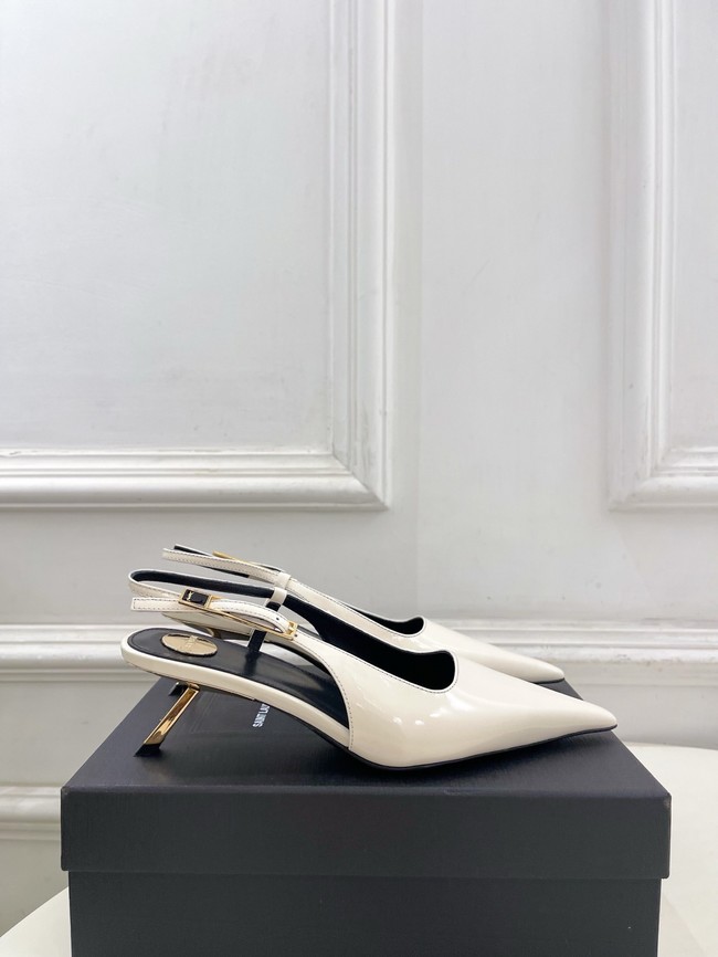 Saint Laurent JEANNE slingback pumps leather 21051-4