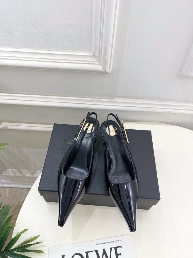 Saint Laurent JEANNE slingback pumps leather 21051-5