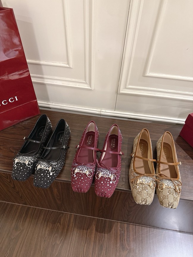 GUCCI Womens Vittoria ballerina 21068-2