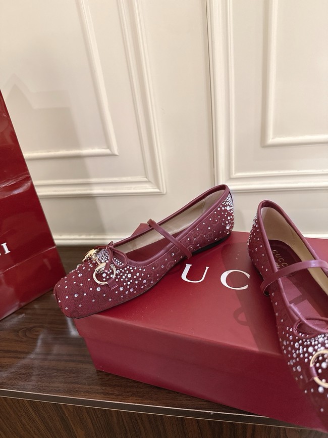 GUCCI Womens Vittoria ballerina 21068-3