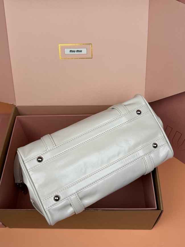 MIU MIU Original Leather Top Handle Bag 3598 light gray