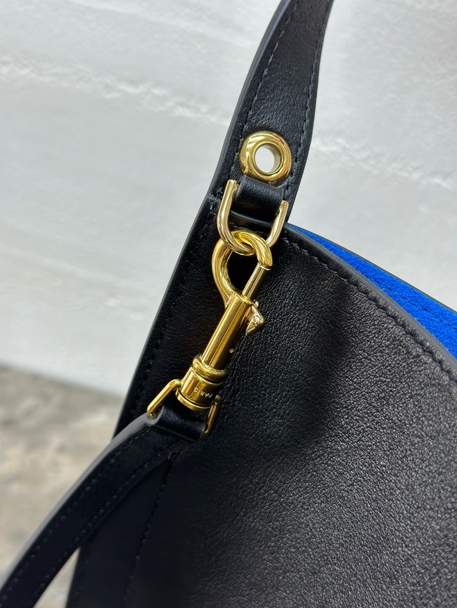 Celine SMALL CUBE BAG IN NATURAL Calfskin 124182 black