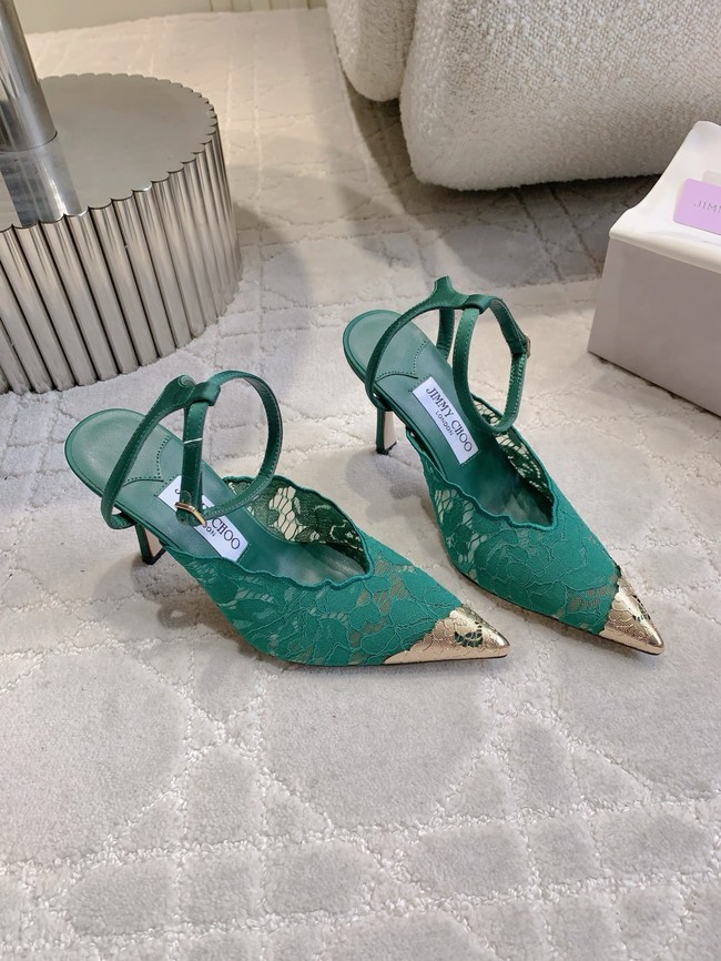 Jimmy Choo slingback pumps in satin crepe 55743-4