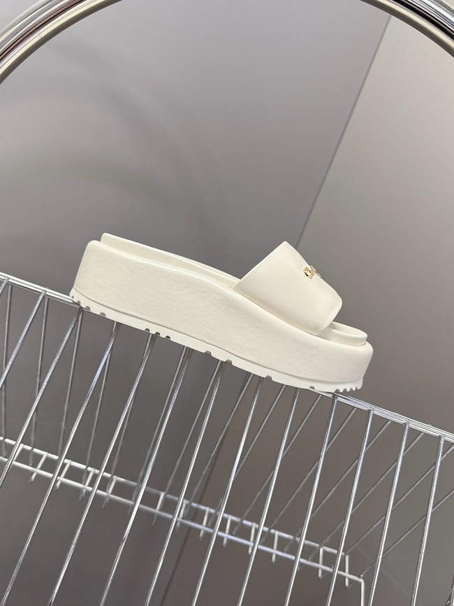 Dior D-Lane Platform Slide Black Padded Lambskin KCO498LA