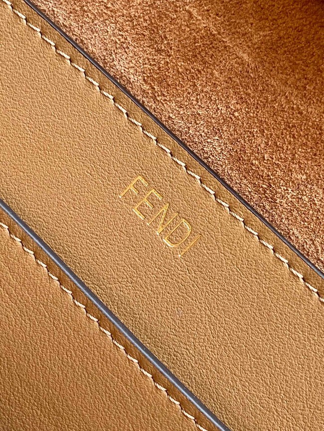 FENDI Way Medium Cowhide Bag 8BN367 brown