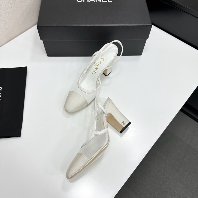 Chanel Slingbacks Mesh & Grosgrain 66937-6