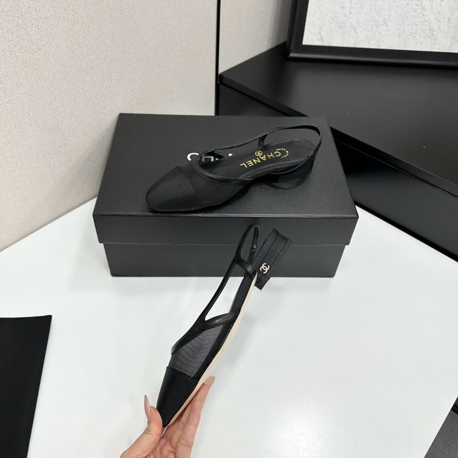Chanel Slingbacks Mesh & Grosgrain 66938-4