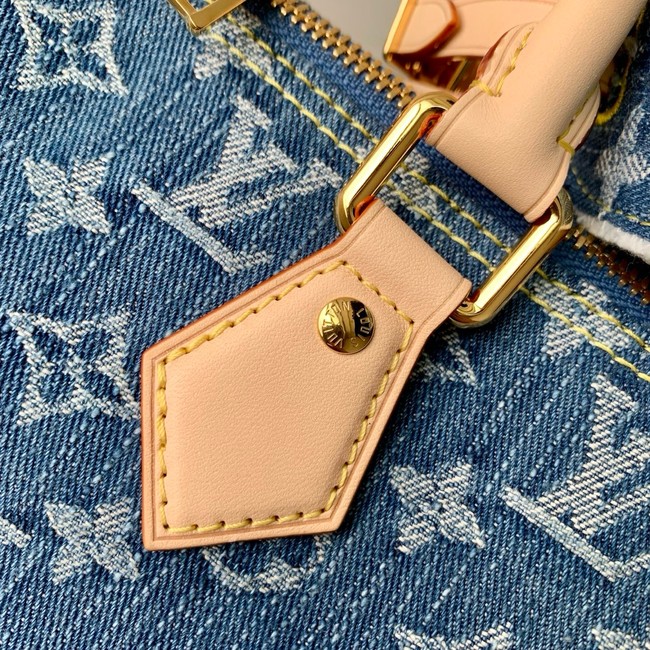 Louis Vuitton NEW Speedy Soft 30 M14430 Blue Denim