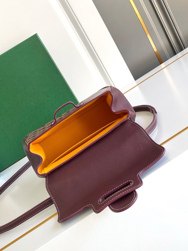 Goyard Saigon Soft Mini Bag 7CL07P wine red