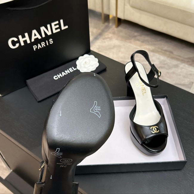 Chanel Sandals Laminated Lambskin 11CM 66966-3
