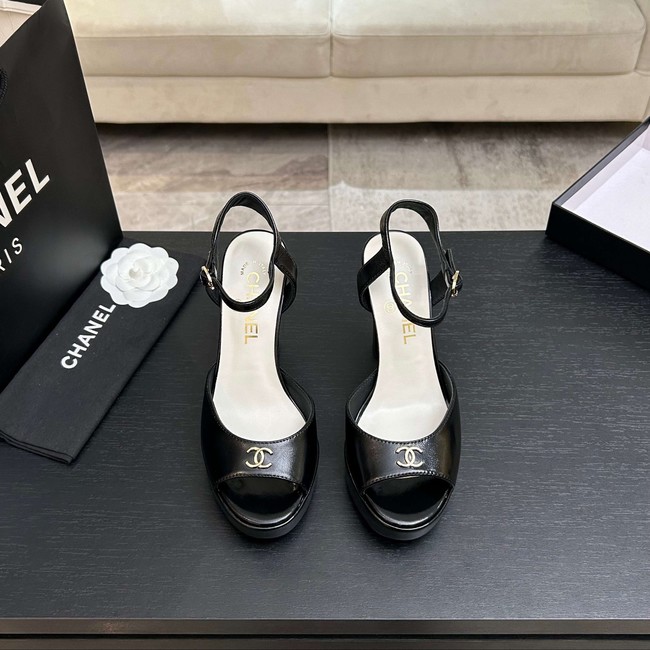 Chanel Sandals Laminated Lambskin 11CM 66966-3