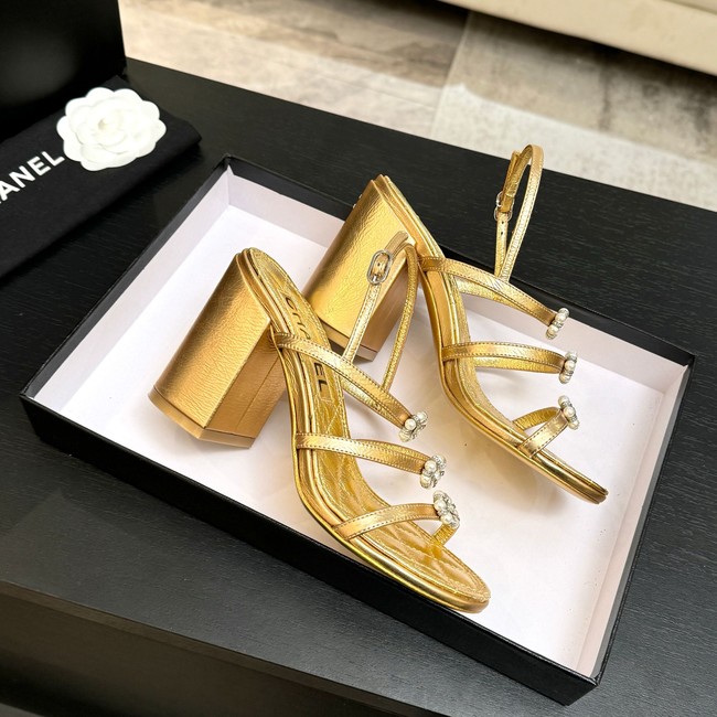 Chanel Sandals Laminated Lambskin 95mm G46964-5