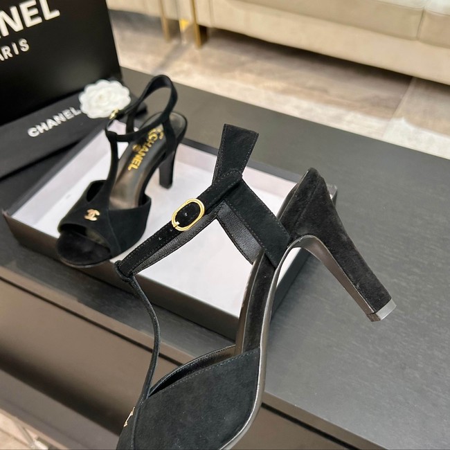 Chanel Sandals Suede Kidskin G47030-1