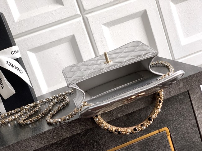 Chanel Clutch With Chain AP4975 silver