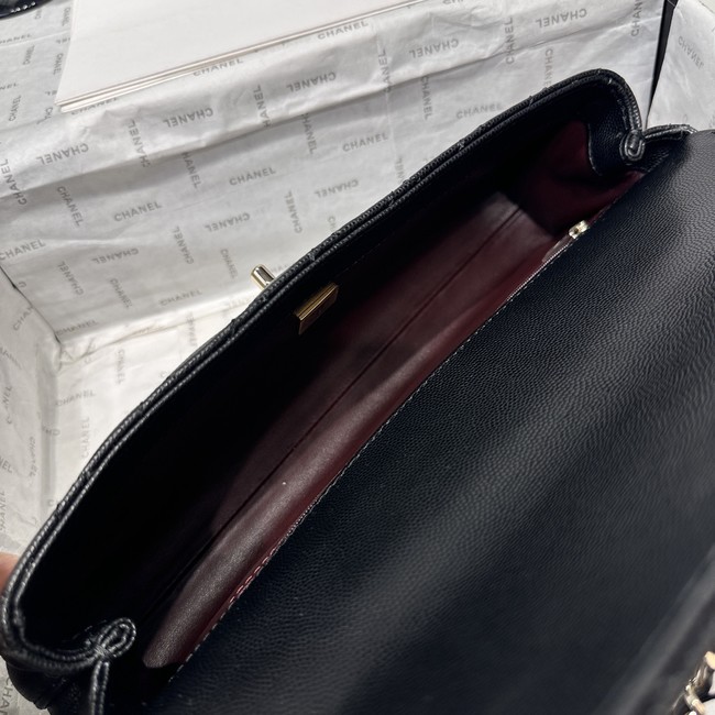 Chanel Maxi Flap Bag With Top Handle AS6091 black