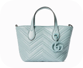 Gucci GG Marmont small tote bag 855391 Icy blue