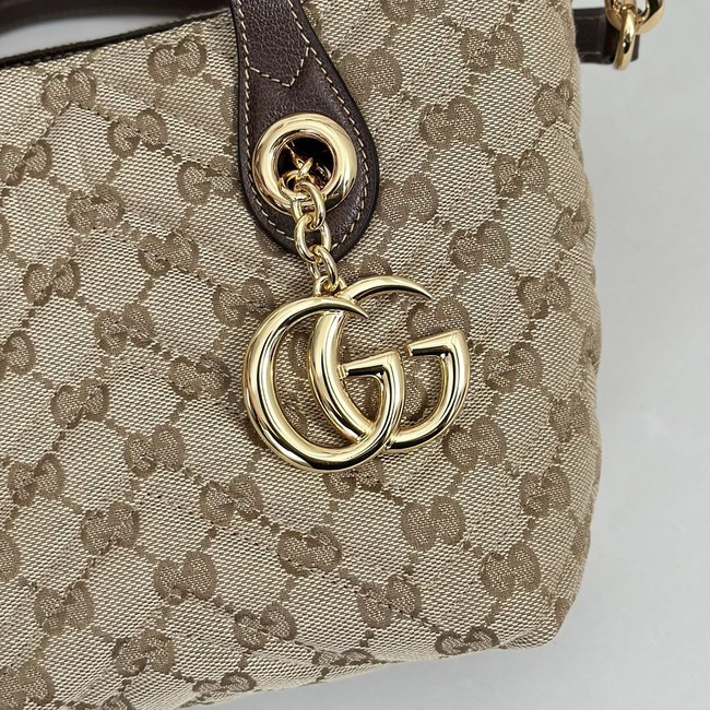 Gucci GG Marmont small tote bag GG canvas 855391 brown