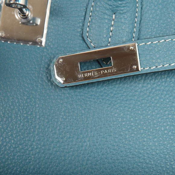 Hermes Birkin 30CM Tote Bags Smooth Togo Leather Blue Hermes Birkin 30CM Tote Bags Smooth Togo Leather Blue