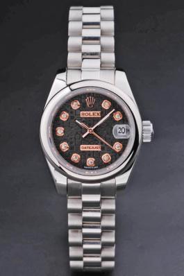 Rolex Datejust Golden&Black Cutwork Women 25mm Watch-RD3771 Rolex Datejust Golden&Black Cutwork Women 25mm Watch-RD3771