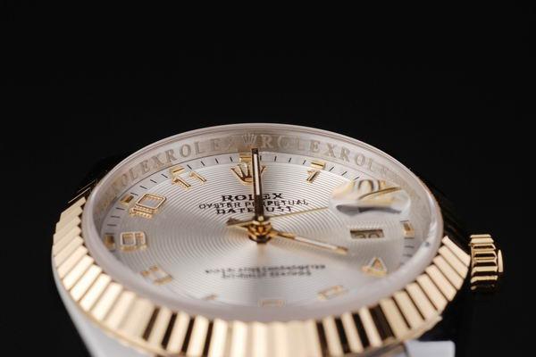 Rolex Datejust Golden&White Stainless Steel Watch-RD2407 Rolex Datejust Golden&White Stainless Steel Watch-RD2407