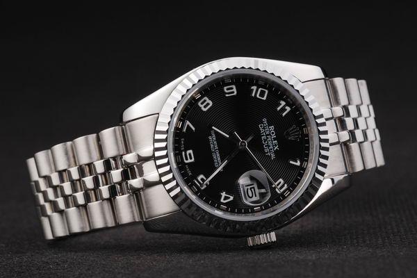 Rolex Datejust Silver Bezel&Black Surface Watch-RD2393 Rolex Datejust Silver Bezel&Black Surface Watch-RD2393