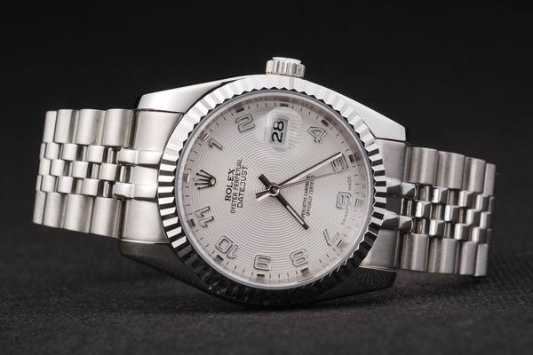 Rolex Datejust Silver Bezel&White Surface Watch-RD2392 Rolex Datejust Silver Bezel&White Surface Watch-RD2392