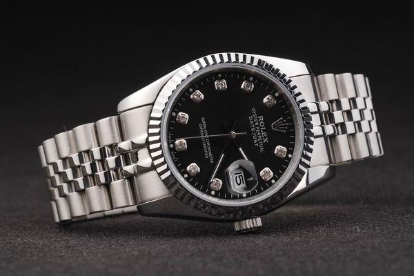 Rolex Datejust Swiss Mechanism Silver&Black Watch-RD2379 Rolex Datejust Swiss Mechanism Silver&Black Watch-RD2379